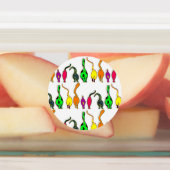 猫のカラフルお尻パターン ラベル (貼付)