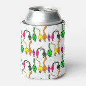 猫のカラフルお尻パターン 缶クーラー (缶正面)
