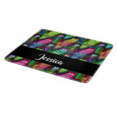 猫のカラフルグラデーション カッティングボード (角)