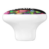 猫のカラフルグラデーション セラミックノブ (側面)