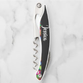 猫のカラフルグラデーション ソムリエナイフ (正面)