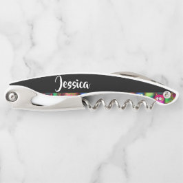 猫のカラフルグラデーション ソムリエナイフ