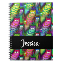 猫のカラフルグラデーション ノートブック