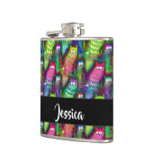 猫のカラフルグラデーション フラスク (左)