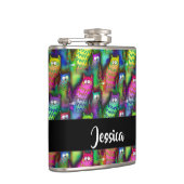 猫のカラフルグラデーション フラスク (右)