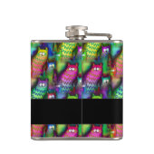 猫のカラフルグラデーション フラスク (裏面)