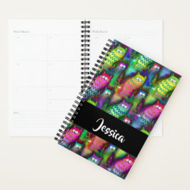 猫のカラフルグラデーション プランナー手帳