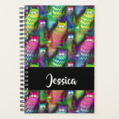 猫のカラフルグラデーション プランナー手帳 (正面)