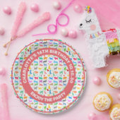 猫のカラフルシルエット ペーパープレート (パーティー)