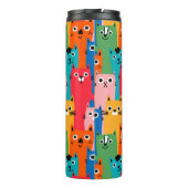 猫のカラフル柄 タンブラー (裏面)