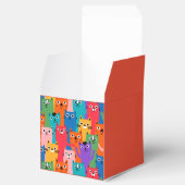 猫のカラフル柄 フェイバーボックス (オープン)