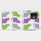 猫のカラフル柄 Case-Mate iPhoneケース (裏面(横))