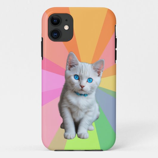 猫のカラフル Case-Mate iPhoneケース (裏面)