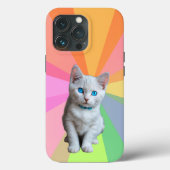 猫のカラフル Case-Mate iPhoneケース (裏面)