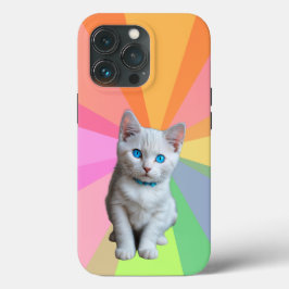猫のカラフル iPhone 13 PROケース