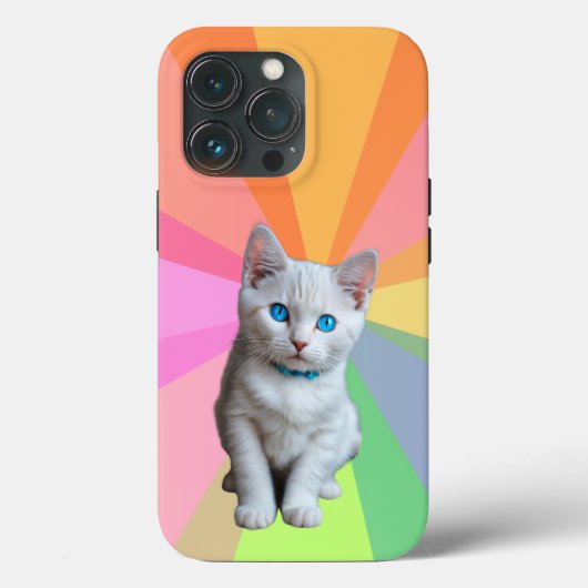 猫のカラフル Case-Mate iPhoneケース (裏面)