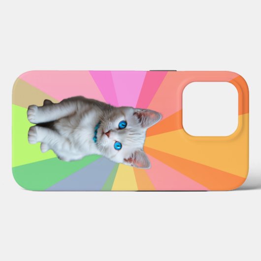猫のカラフル Case-Mate iPhoneケース (裏面 (横))