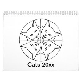 猫のカレン芸術的ダー カレンダー