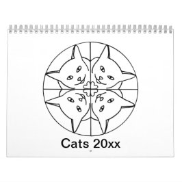 猫のカレン芸術的ダー カレンダー