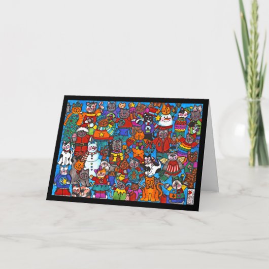 猫のカードをたくさん カード (正面)