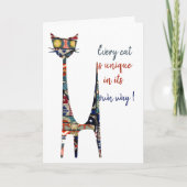 猫のカード カード (正面)