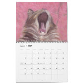 猫のカ絵画レンダー#2 カレンダー (3月 2027)