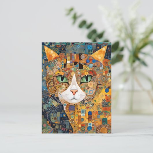 猫のキウイ ポストカード (スタンド正面)