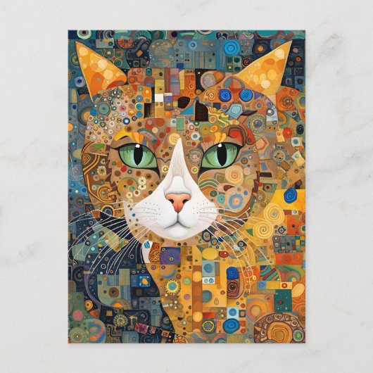 猫のキウイ ポストカード (正面)