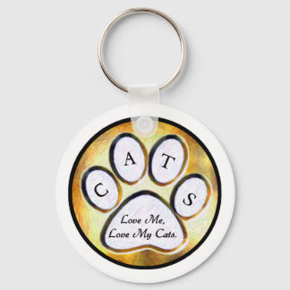 猫のキーチェーンが大好き キーホルダー
