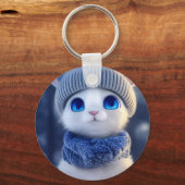 猫のキーチェーン キーホルダー (正面)