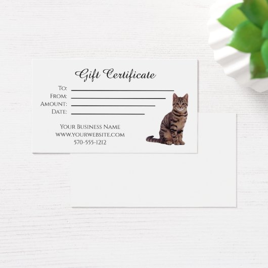 猫のギフト券 (デスク)