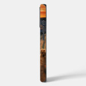 猫のギャグアート「叫び」パロディ Case-Mate iPhoneケース (裏面 / 左)