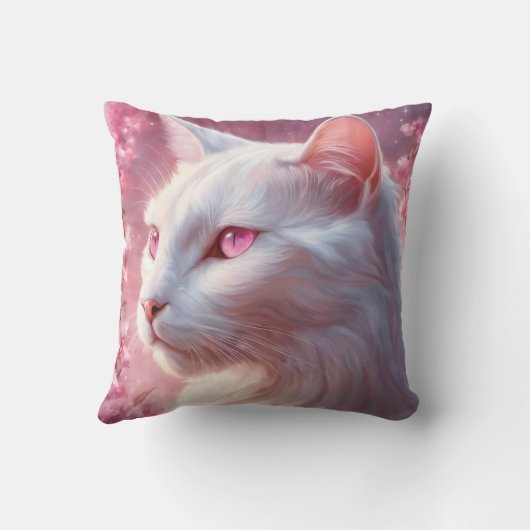 猫のクッション 20" x 20" クッション (裏面)