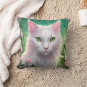 猫のクッション 20" x 20" クッション (ブランケット)