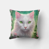 猫のクッション 20" x 20" クッション (裏面)