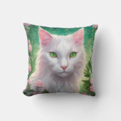 猫のクッション 20" x 20" クッション (正面)