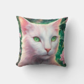 猫のクッション 20" x 20" クッション (正面)