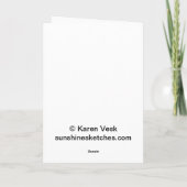 猫のクリスマスのオーナメントのおもしろいな挨拶状 シーズンカード (裏面)