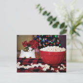 猫のクリスマスの誘惑 ポストカード (スタンド正面)