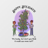 猫のクリスマスをもっと ウィンドウサイン (シート)