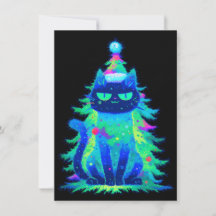 猫のクリスマスカード