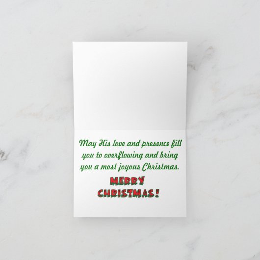 猫のクリスマスカード シーズンカード (内部)