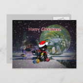 猫のクリスマスカード シーズンポストカード (正面/裏面)