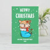 猫のクリスマスカード、ニャンニャンクリスマス (スタンド正面)