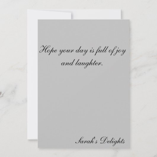 猫のクリスマスカード。 招待状 (裏面)