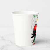 猫のクリスマスギフトパーソナライズされた名 紙コップ (右)