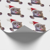 猫のクリスマスタン ラッピングペーパー (角)