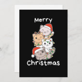 猫のクリスマスツリー クリスマス 動物 猫たち (正面/裏面)