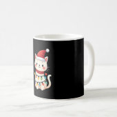 猫のクリスマスツリー クリスマス (4) コーヒーマグカップ (正面右)
