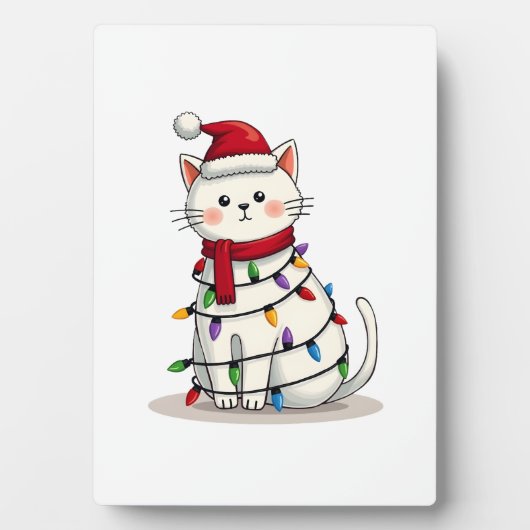 猫のクリスマスツリー クリスマス (4) フォトプラーク (正面)